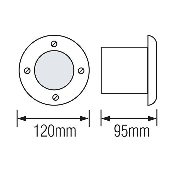 Світильник тротуарний 6W AZUR-6 Horoz Electric 4000K мат. IP67 079-029-0006-010 фото