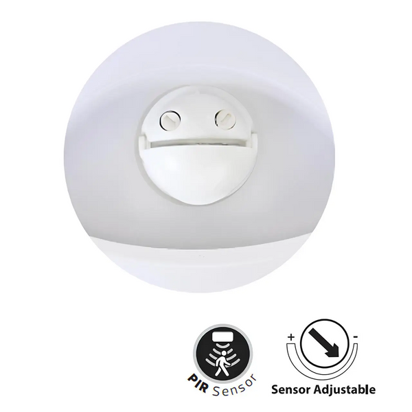 Вуличний LED світильник 15W Teb Elektrik настінно-стельовий з датчиком 3000/4500/6000K IP54 PALERMO-15 3CCT 071-018-0015-020 фото