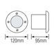 Світильник тротуарний 6W AZUR-6 Horoz Electric 4000K мат. IP67 079-029-0006-010 фото 2