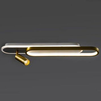 Світлодіодний настінно-стельовий LED світильник 72+7W біло-золотистого кольору 3000-6000 К Svet SY-7388/2 WH+PLG SY-7388/2 WH+PLG фото