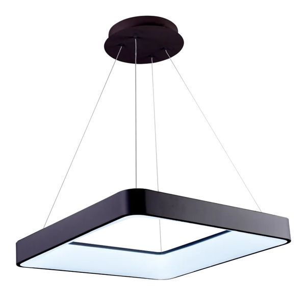 Подвесная LED люстра 42W с пультом Valeso со стальным каркасом 3000/4000/6500К черная IP20 1137 SP000050242 фото