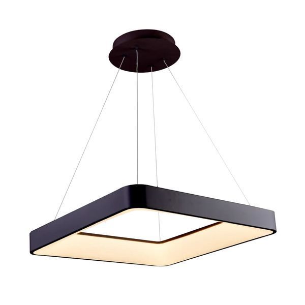 Подвесная LED люстра 42W с пультом Valeso со стальным каркасом 3000/4000/6500К черная IP20 1137 SP000050242 фото