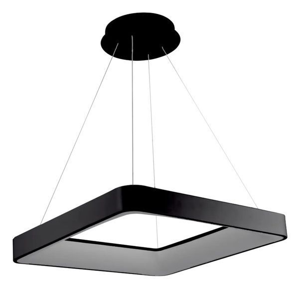 Подвесная LED люстра 42W с пультом Valeso со стальным каркасом 3000/4000/6500К черная IP20 1137 SP000050242 фото