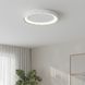 Стельовий LED світильник з пультом 62W круглий з декоративним рельєфним корпусом 3000К-6500К білого кольору Svet SY-77259/500A1 WH SY-77259/500A1 WH фото 1