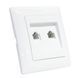 Розетка компьютер+телефон&nbsp;Horoz Electric TINA встраиваемая белая IP20 112-005-0016-010 фото 1