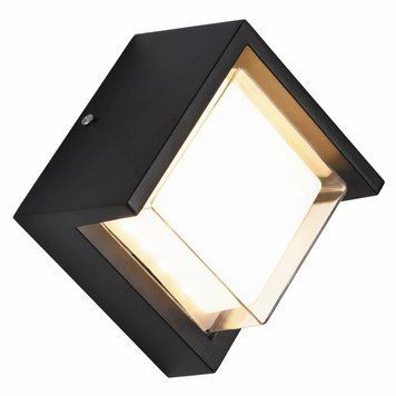 Вуличний LED світильник 9W настінний Velmax квадратний 3000K чорний IP54 V-CTL-WL-007 24-62-54 фото