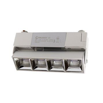 Трековий LED світильник 10W VELMAX лінійний 4100K білий IP20 V-TRL-LA 25-31-63 фото