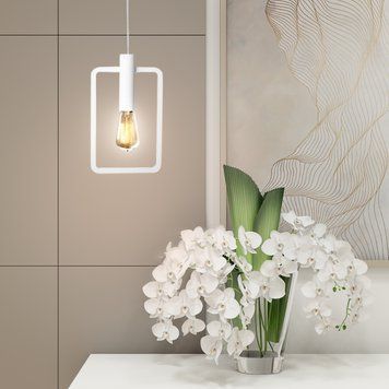 Cветильник подвесной MSK Electric Asket под лампу Е27 NL 2033 WH белый 617473 фото