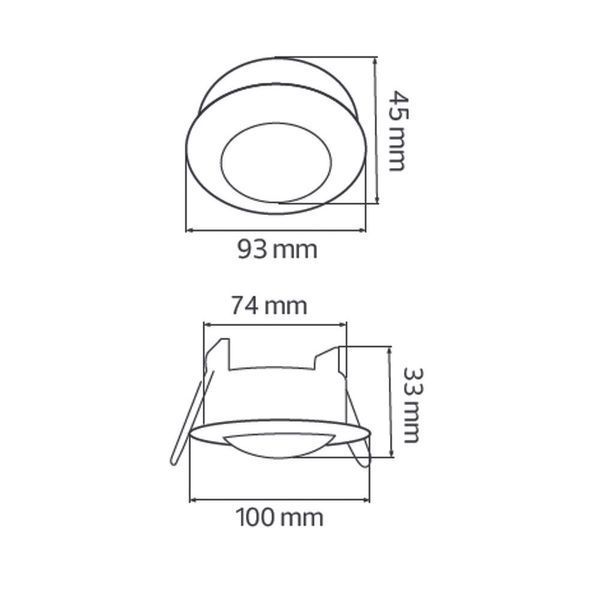Датчик движения Horoz Electric пластиковый корпус угол 360&deg; белый IP20 MUSTANG-2 088-002-0002-010 фото