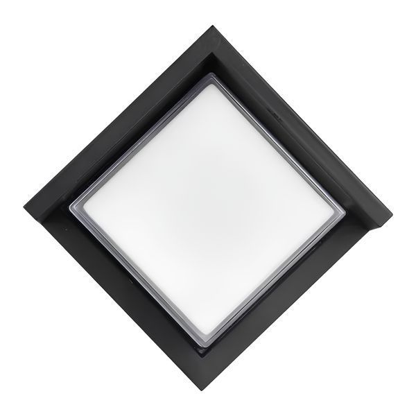 Уличный LED светильник 9W настенный Velmax квадратный 3000K черный IP54 V-CTL-WL-007 24-62-54 фото