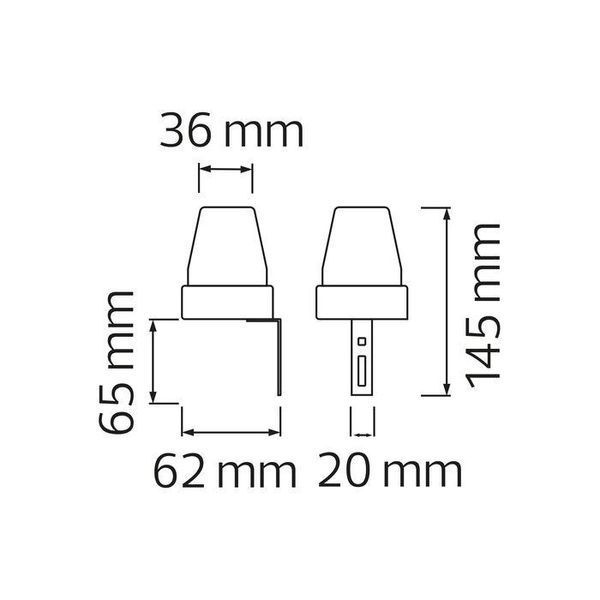Сумеречное фотореле 10A Horoz Electric FLEX белый&nbsp;IP44 089-001-0002-011 фото