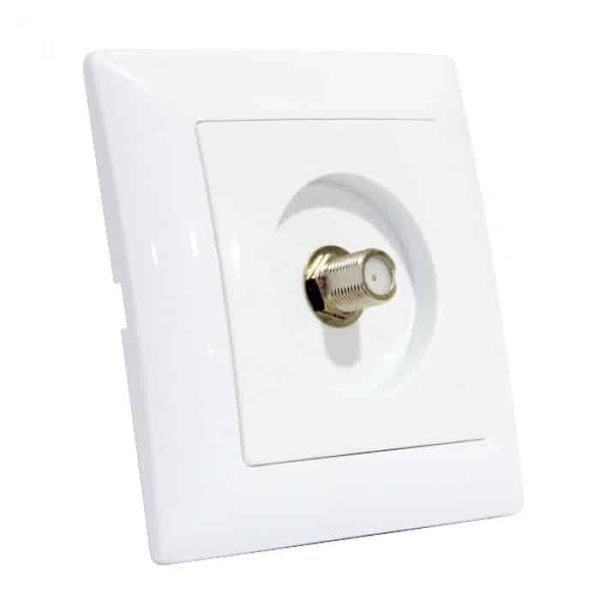 Розетка спутниковая Horoz Electric TINA встраиваемая белая IP20 112-005-0021-010 фото