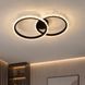 Стельова LED люстра 76W з пультом і двома акриловими кільцями 3000-6500K металевий чорний корпус Svet SY-33039/2 MB SY-33039/2 MB фото 5