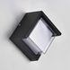 Уличный LED светильник 9W настенный Velmax квадратный 3000K черный IP54 V-CTL-WL-007 24-62-54 фото 2