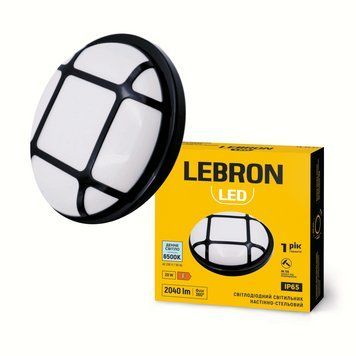 Настенно-потолочный LED светильник 20W для ЖКХ Lebron круглой формы 6500K влагозащищенный IP65 L-WLR-JZ-2065 15-33-51 фото