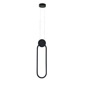 Підвісний LED світильник 12W Horoz Electric з металевим каркасом 4000К чорний IP20 ALWAYS 019-075-0012-020 фото