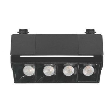 Трековий LED світильник 10W металевий VELMAX лінійної форми 4100K чорний IP20 V-TRL-LA-Black-L 25-31-83 фото