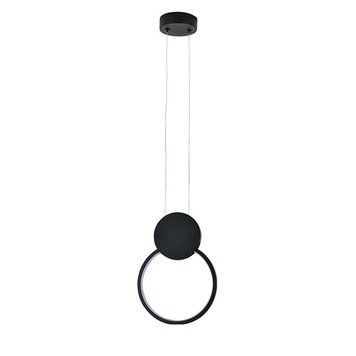 Підвісний LED світильник 11W Horoz Electric з круглим плафоном 4000К чорний IP20 FOREVER 019-073-0011-020 фото