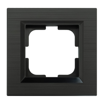 Рамка одинарная Ovivo Electric квадратная из пластика антрацит IP20 QUANTUM 405-350000-096 фото
