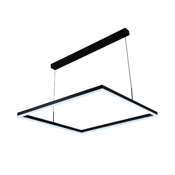 Підвісна LED люстра 36W з пультом Valeso зі сталевим каркасом 3000/4000/6500К чорна IP20 QQD3063 SP000050246 фото
