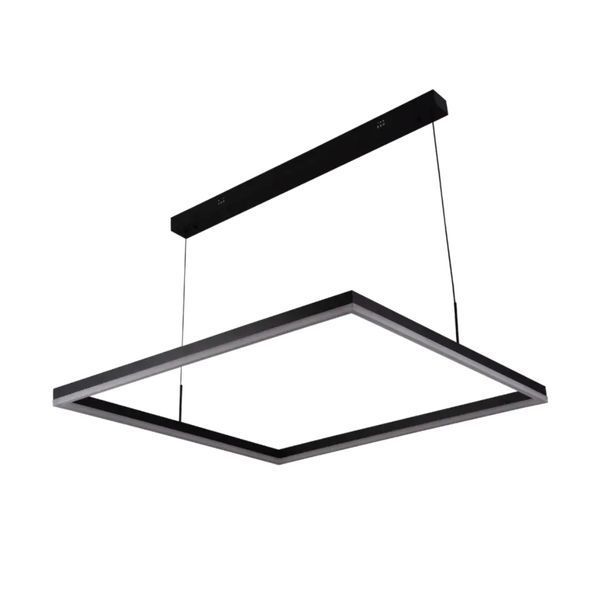 Підвісна LED люстра 36W з пультом Valeso зі сталевим каркасом 3000/4000/6500К чорна IP20 QQD3063 SP000050246 фото