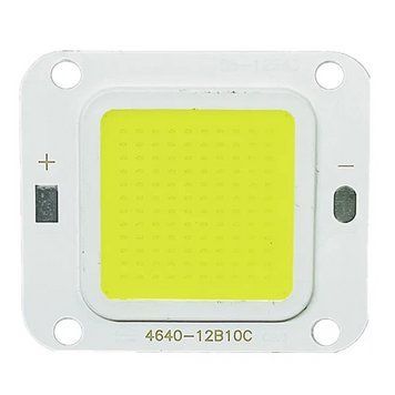 Світлодіодна COB матриця/чіп 50Вт 30-34В 6000-6500К 46x40mm для LED-прожекторів і світильників Flash 2320703576 фото