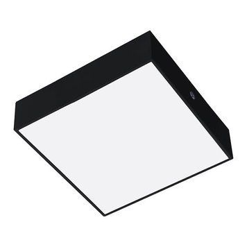 Накладной светодиодный светильник 18W Horoz Electric с корпусом из алюминия 3000K/4000K/6400K черного цвета IP20 SOFIA/S-18 3CCT 016-065-1018-020 фото