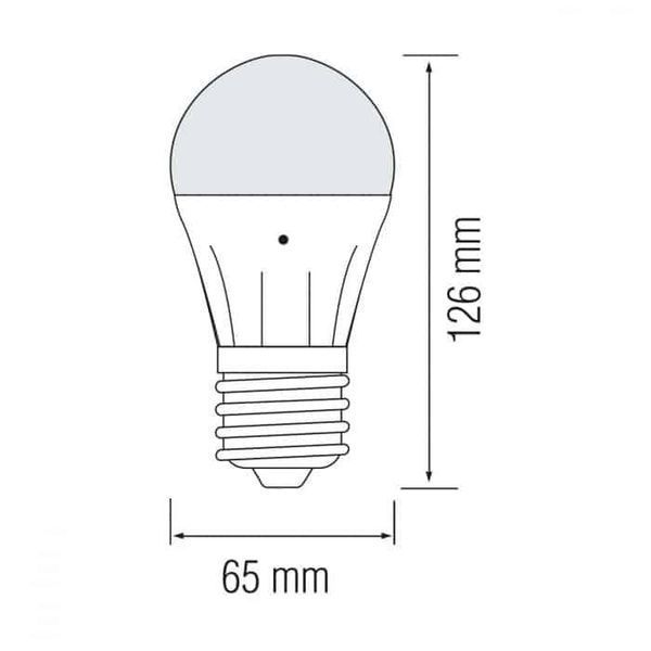 Лампа світлодіодна 10W з датчиком освітлення Horoz Electric DARK-10 6400К A60 E27 001-068-0010-010 фото