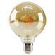 Філаментна LED лампа 4W VELMAX форма куля G95 E27 2700K 300Lm V-Filament-Amber-G95-Спіраль-G 21-46-54 фото 2