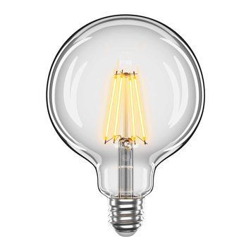 Філаментна LED лампа 8W VELMAX форма куля G125 E27 4100K 800Lm V-Filament-G125 21-47-18 фото