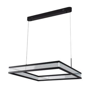 Підвісна LED люстра 54W з пультом Valeso з квадратним плафоном 3000/4000/6500К чорна IP20 QQD3117 SP000050248 фото
