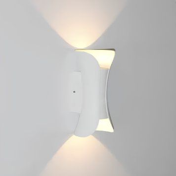 Вуличний LED світильник 6W настінний Velmax алюмінієвий 3000K білий IP54 V-CTL-WL-001 24-62-48 фото