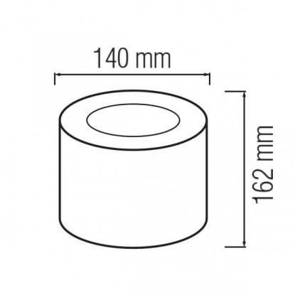 Світильник накладний 10W LED Horoz Electric SANDRA-10XL 4200K чорний круглий IP20 016-043-1010-060 фото
