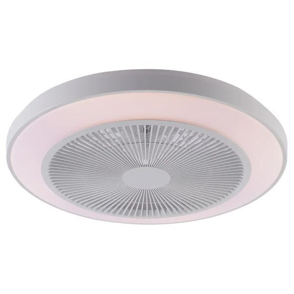 Стельовий LED світильник 32W з пультом Interees з вентилятором 3000K-6200K білий IP20 XI3808-480 WH FAN XI3808-480 WH FAN фото
