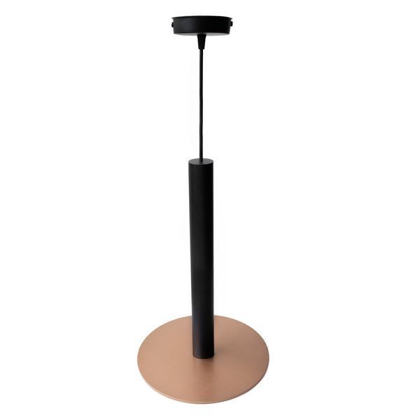 Светильник подвесной в стиле лофт MSK Electric Disk под лампу Е14 NL 26501 BK+CP черный+медь 618238 фото
