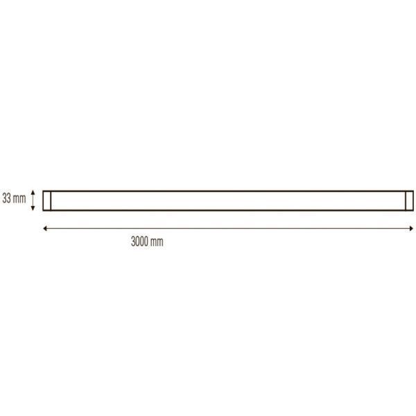 Шинопровод для трекового светильника Horoz Electric 3м белый 097-001-0003-011 фото