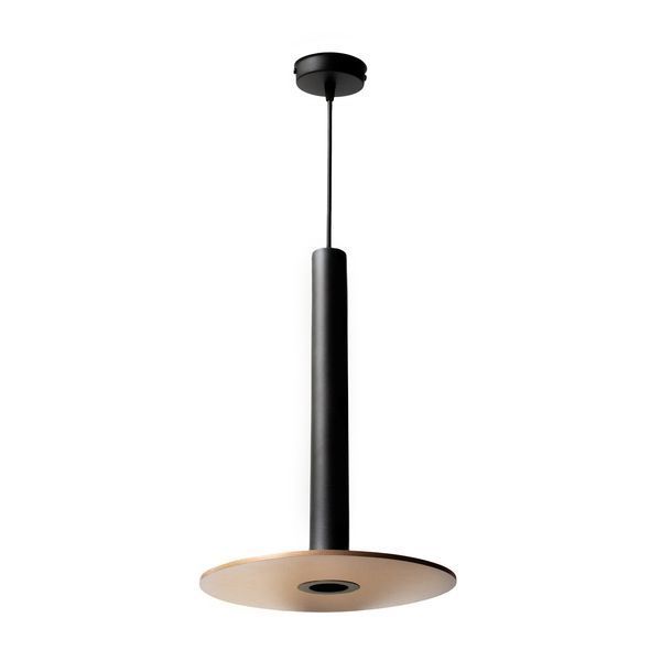 Светильник подвесной в стиле лофт MSK Electric Disk под лампу Е14 NL 26501 BK+CP черный+медь 618238 фото