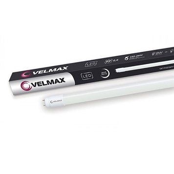 Світлодіодна лампа 9W Velmax трубчаста форма T8 600мм G13 6200K 900Lm біла IP20 V-T8 25-10-06 фото