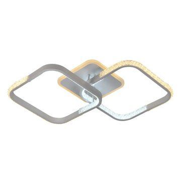 Стельова LED люстра 49W Interees на два акрилові плафони 3000-6400К з пультом біла IP20 V YZD5078 WT V YZD5078 WT фото