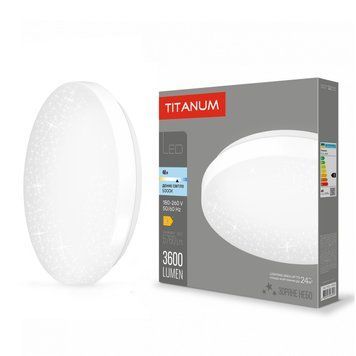 Накладний LED світильник 48W TITANUM з ефектом "зоряне небо" 3600Lm 5000K білий IP20 TLCL-485S TLCL-485S фото