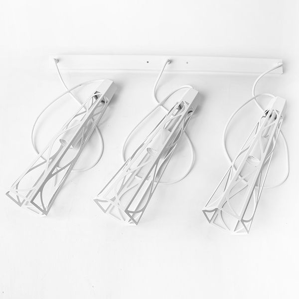 Светильник подвесной на планке MSK Electric Parma в стиле лофт под три лампы Е27 NL 3890-3 WH белый 618006 фото