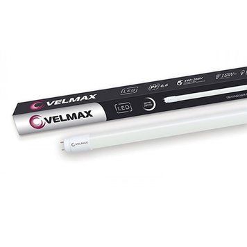 Світлодіодна лампа 18W Velmax трубчаста форма T8 1200мм G13 6200K 1800Lm біла IP20 V-T8 25-10-12 фото