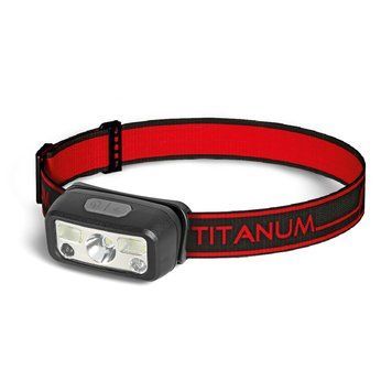 Налобний LED ліхтар на акумуляторі TITANUM 80Lm 11000/8000K на 7 режимів чорний TLF-H07 TLF-H07 фото