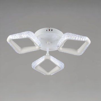Стельова LED люстра 18W Sirius на три акрилові плафони 3000/6500К біла IP20 B YH1301/3 WT 18W SP000045181 фото