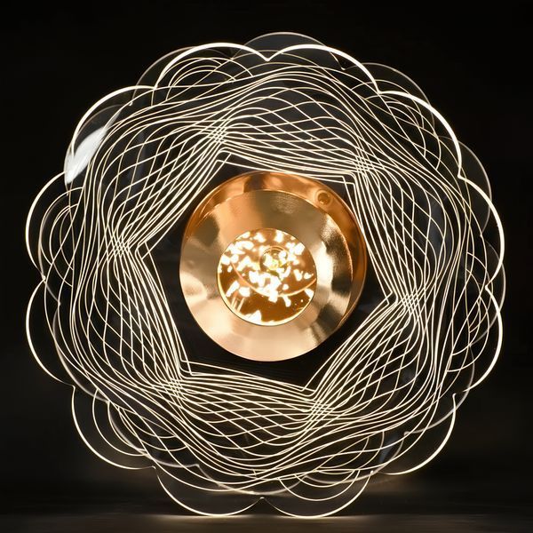 Настенно-потолочный LED светильник 14W с декоративным акриловым плафоном 3000&ndash;6500K золотистый корпус Svet SY-16023 GD SY-16023 GD фото