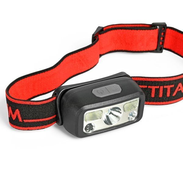 Налобний LED ліхтар на акумуляторі TITANUM 80Lm 11000/8000K на 7 режимів чорний TLF-H07 TLF-H07 фото