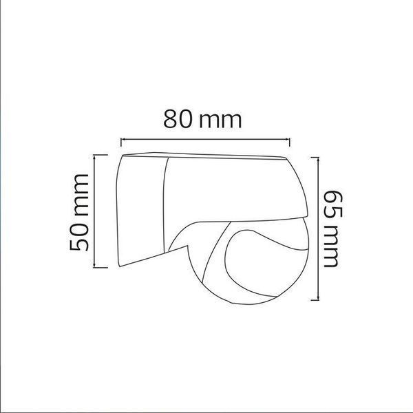 Датчик движения поворотый Horoz Electric Tucson Sensor белый 180 градусов 088-001-0009-010 фото