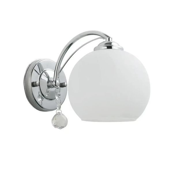 Бра настенное Valeso с круглым плафоном под одну лампу Е27 хром IP20 G 07466/1W Chrome SP000045591 фото