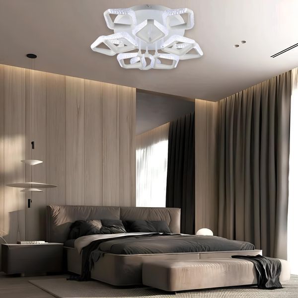 Стельова LED люстра 60W Sirius з фігурними плафонами 3000K/6500K біла IP20 B YH1301/10 WT SP000045185 фото