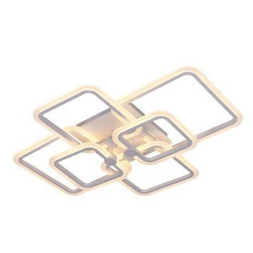 Стельова LED люстра 106W Interees з металевим каркасом 3000-6400К з пультом біла IP20 V YZD5092 WT V YZD5092 WT фото